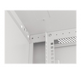 Lanberg | Rack cabinet 19" wall-mount 6U/600x600 for self-assembly with metal door (flat pack) | WF01-6606-00S | Grey