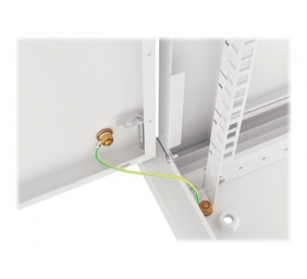 Lanberg | Rack cabinet 19" wall-mount 6U/600x600 for self-assembly with metal door (flat pack) | WF01-6606-00S | Grey
