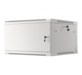 Lanberg | Rack cabinet 19" wall-mount 6U/600x600 for self-assembly with metal door (flat pack) | WF01-6606-00S | Grey