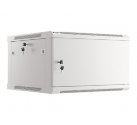 Lanberg | Rack cabinet 19" wall-mount 6U/600x600 for self-assembly with metal door (flat pack) | WF01-6606-00S | Grey