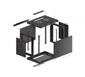 LANBERG Wall mount cabinet 19inch 6U