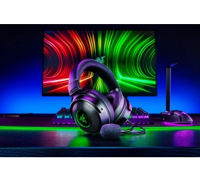 Laidinės žaidimų ausinės Razer RZ04-03770100-R3M1 Kraken V3 HyperSense, USB Type-A, Juoda