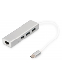 Digitus | USB Type-C 3-Port Hub + Gigabit Ethernet