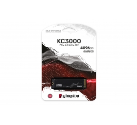 Kingston | SSD | KC3000 | 4096 GB | SSD form factor M.2 2280 | Solid-state drive interface PCIe NVMe Gen 4.0 x 4 | Read speed 7000 MB/s | Write speed 7000 MB/s