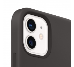 Apple | iPhone 12/12 Pro Silicone Case with MagSafe | Case | Apple | iPhone 12/12 Pro | Silicone | Black | The perfectly aligned magnets make wireless charging faster and easier than ever before. And when it’s time to charge, just leave the case on your i