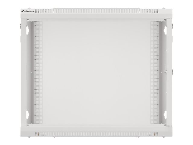Lanberg | Rack cabinet 19" wall-mount 9U/600x600 (flat pack) for self-assembly with metal door | WF01-6609-00S | Grey