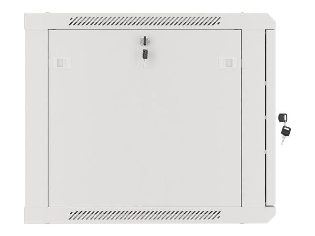 Lanberg | Rack cabinet 19" wall-mount 9U/600x600 (flat pack) for self-assembly with metal door | WF01-6609-00S | Grey
