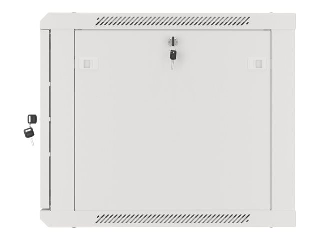Lanberg | Rack cabinet 19" wall-mount 9U/600x600 (flat pack) for self-assembly with metal door | WF01-6609-00S | Grey
