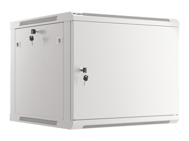 Lanberg | Rack cabinet 19" wall-mount 9U/600x600 (flat pack) for self-assembly with metal door | WF01-6609-00S | Grey