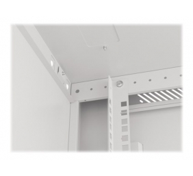Lanberg | Rack cabinet 19" wall-mount 9U/600x600 (flat pack) for self-assembly with metal door | WF01-6609-00S | Grey