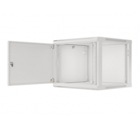 Lanberg | Rack cabinet 19" wall-mount 9U/600x600 (flat pack) for self-assembly with metal door | WF01-6609-00S | Grey
