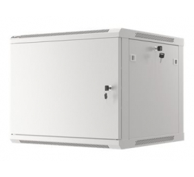 Lanberg | Rack cabinet 19" wall-mount 9U/600x600 (flat pack) for self-assembly with metal door | WF01-6609-00S | Grey