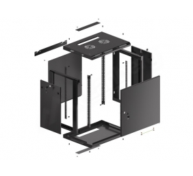 LANBERG Wall mount cabinet 19inch 12U