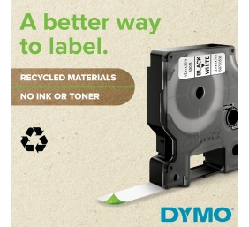 Dymo 45020 (S0720600) Juostelė 12mm x 7m, White on Transparent
