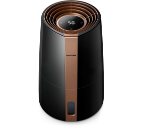 Philips | HU3918/10 | Humidifier | 25 W | Water tank capacity 3 L | Suitable for rooms up to 45 m² | NanoCloud evaporation | Humidification capacity 300 ml/hr | Black