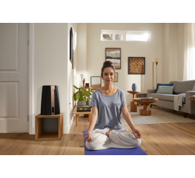 Philips | HU3918/10 | Humidifier | 25 W | Water tank capacity 3 L | Suitable for rooms up to 45 m² | NanoCloud evaporation | Humidification capacity 300 ml/hr | Black