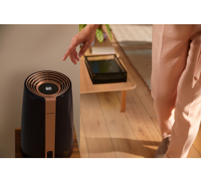 Philips | HU3918/10 | Humidifier | 25 W | Water tank capacity 3 L | Suitable for rooms up to 45 m² | NanoCloud evaporation | Humidification capacity 300 ml/hr | Black