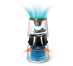 Philips | HU3918/10 | Humidifier | 25 W | Water tank capacity 3 L | Suitable for rooms up to 45 m² | NanoCloud evaporation | Humidification capacity 300 ml/hr | Black