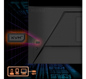 Gigabyte | Gaming Monitor | M28U-EK | 28 " | IPS | UHD | 144 Hz | 1 ms | 3840 x 2160 pixels | 300 cd/m² | 1 x Audio Out | HDMI ports quantity 2 | Black | Warranty 36 month(s)