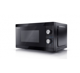 Sharp | Microwave Oven with Grill | YC-MG01E-B | Free standing | 800 W | Grill | Black
