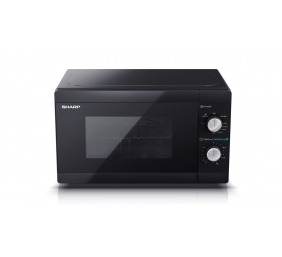 Sharp | Microwave Oven with Grill | YC-MG01E-B | Free standing | 800 W | Grill | Black