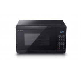 Sharp | Microwave Oven with Grill | YC-MG02E-B | Free standing | 800 W | Grill | Black