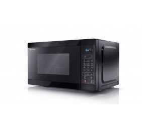 Sharp | YC-MG02E-B | Microwave Oven with Grill | Free standing | 800 W | Grill | Black