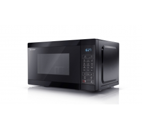 Sharp | Microwave Oven with Grill | YC-MG02E-B | Free standing | 800 W | Grill | Black