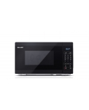 Sharp Microwave Oven with Grill YC-MG02E-B Free standing 800 W Grill Black