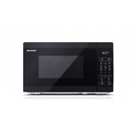 Sharp | YC-MG02E-B | Microwave Oven with Grill | Free standing | 800 W | Grill | Black