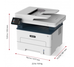 Spausdintuvas lazerinis  Xerox B235V, A4, Mono, MFP, 34ppm, ADF, A4, USB, LAN, WiFi, Dvipusis spausd