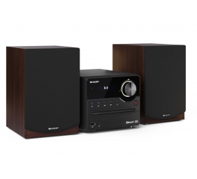 Sharp XL-B512(BR) Hi-Fi Micro System, CD/FM/USB/Bluetooth v5.0, 45W, Brown Sharp | Hi-Fi Micro System | XL-B512(BR) | USB port | AUX in | Bluetooth | CD player | Brown | FM radio | Wireless connection