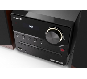 Sharp XL-B512(BR) Hi-Fi Micro System, CD/FM/USB/Bluetooth v5.0, 45W, Brown | Sharp | Hi-Fi Micro System | XL-B512(BR) | Brown | USB port | AUX in | Bluetooth | CD player | FM radio | Wireless connection