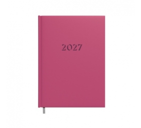 Darbo knyga-kalendorius 2027m. A5 avietinė raudona sp.