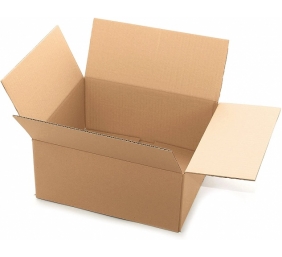 Gofruoto kartono dėžė 430x310x150 3sl. ruda