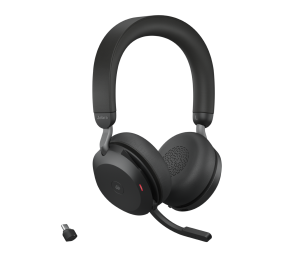 Jabra Evolve2 75 MS Teams Belaidės ausinės, Bluetooth, USB-C, Juoda