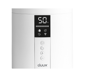 Duux | Beam Mini Smart | Humidifier Gen 2 | Air humidifier | 20 W | Water tank capacity 3 L | Suitable for rooms up to 30 m² | Ultrasonic | Humidification capacity 300 ml/hr | White | m³