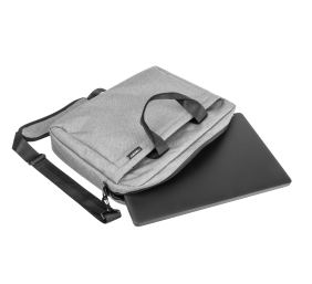 Natec Laptop Bag, Mustela, 15.6", Grey | Natec | Mustela | Fits up to size 15.6 " | Toploading laptop case | Grey | Shoulder strap