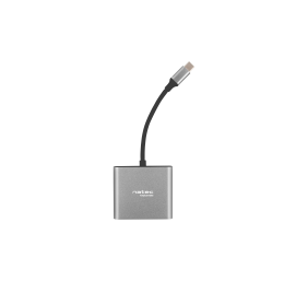 Natec Multi-Port Adapter, Fowler, USB-C, HDMI, USB 3.0 | Natec | USB-C Multiport Adapter | NMP-1607 | Grey | USB Type-C | 0.11 m