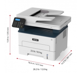 Spausdintuvas lazerinis  Xerox B225 MFP, B/W A4 34ppm WiFi, Duplex