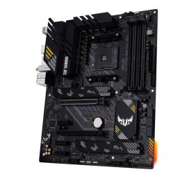 Asus | TUF GAMING B550-PLUS WIFI II | Processor family AMD | Processor socket AM4 | DDR4 DIMM | Memory slots 4 | Supported hard disk drive interfaces 	SATA, M.2 | Number of SATA connectors 6 | Chipset AMD B550 | 30.5cm x 24.4cm