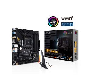 Asus | TUF GAMING B550M-PLUS WIFI II | Processor family AMD | Processor socket AM4 | DDR4 | Memory slots 4 | Number of SATA connectors | Chipset  B550 | microATX