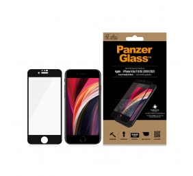 PanzerGlass | Apple | iPhone 6/6s/7/8/SE 2020 | Hybrid glass | Black | Rounded edges; 100% touch preservation; Crystal clear | Screen Protector