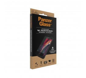 PanzerGlass | Apple | iPhone 6/6s/7/8/SE 2020 | Hybrid glass | Black | Rounded edges; 100% touch preservation; Crystal clear | Screen Protector