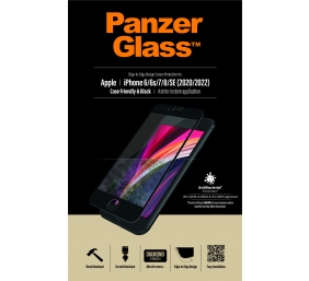 PanzerGlass | Apple | iPhone 6/6s/7/8/SE 2020 | Hybrid glass | Black | Rounded edges; 100% touch preservation; Crystal clear | Screen Protector