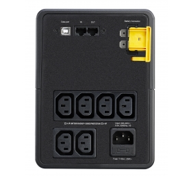Schneider Electric APC Back-UPS, Tower, 6x IEC C13 sockets, AVR | BX1200MI | 1200 VA | 650 W | 230 V