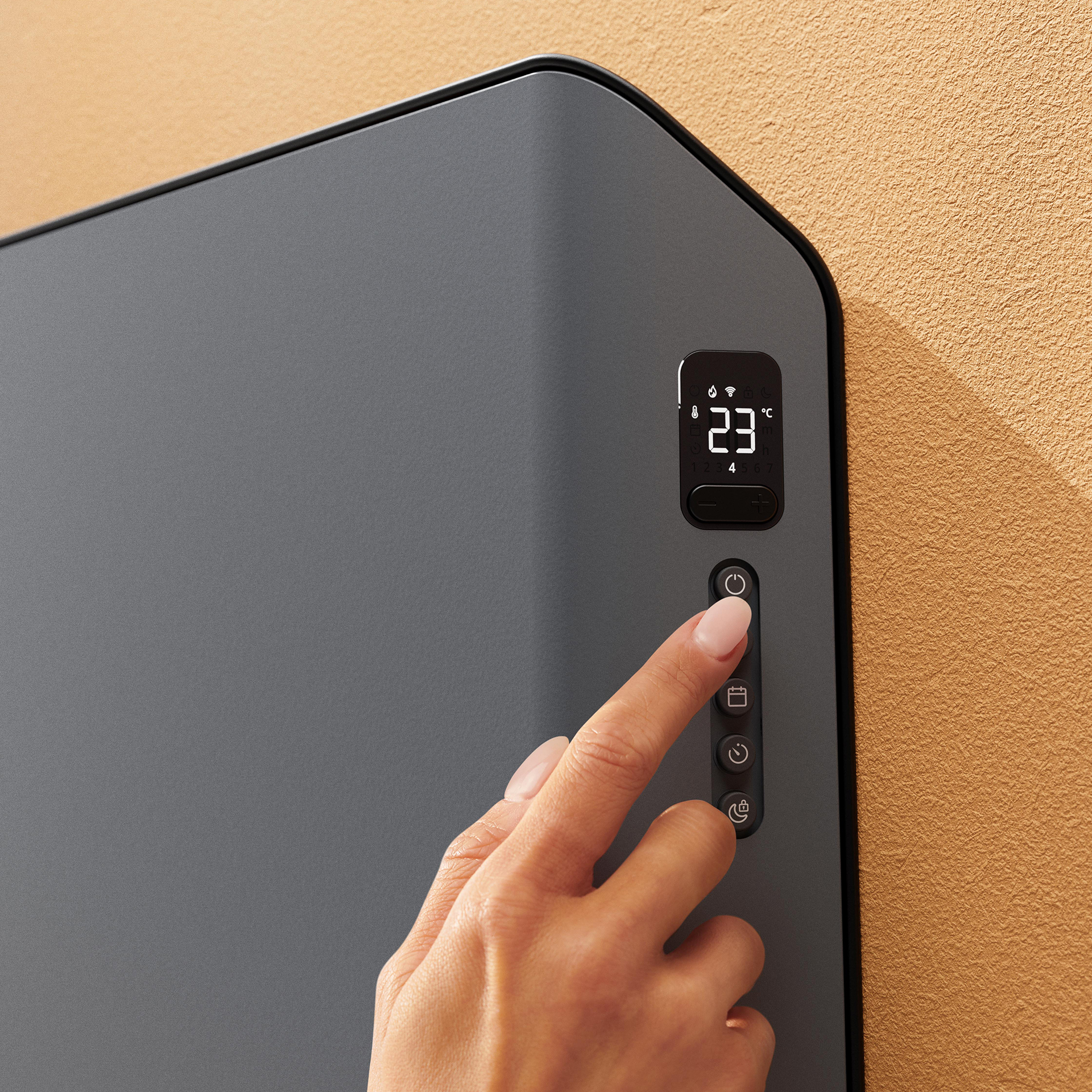 Duux | Edge 2000 Smart Convector Heater | 2000 W | Suitable for rooms up to 30 m² | Gray | IP24