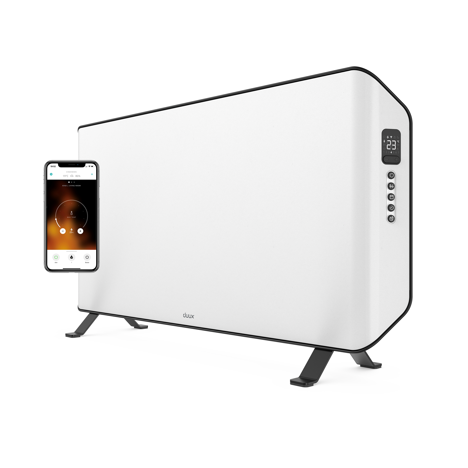 Duux | Edge 2000 Smart Convector Heater | 2000 W | Suitable for rooms up to 30 m² | White | IP24