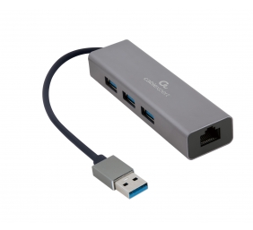 Cablexpert | USB AM Gigabit network adapter with 3-port USB 3.0 hub | A-AMU3-LAN-01