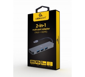 Cablexpert | USB Type-C 2-in-1 multi-port adapter (Hub + HDMI) | A-CM-COMBO2-01 | USB Type-C